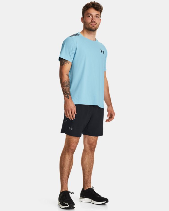 Men's UA Iso-Chill Wild Short Sleeve in Blue image number 2